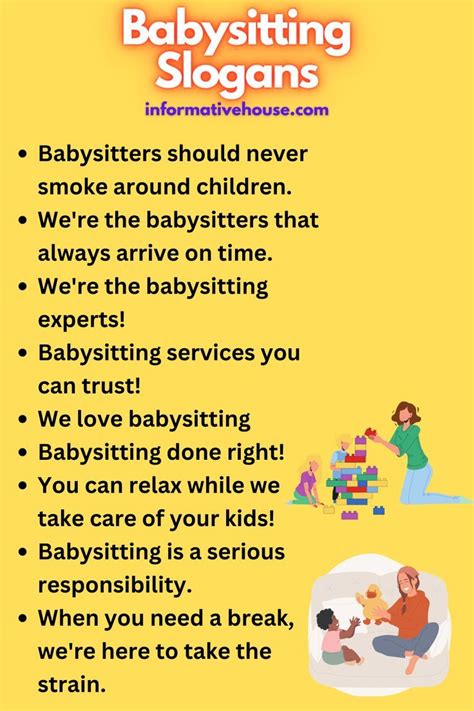 babysitting slogans|slogans for babysitting business.